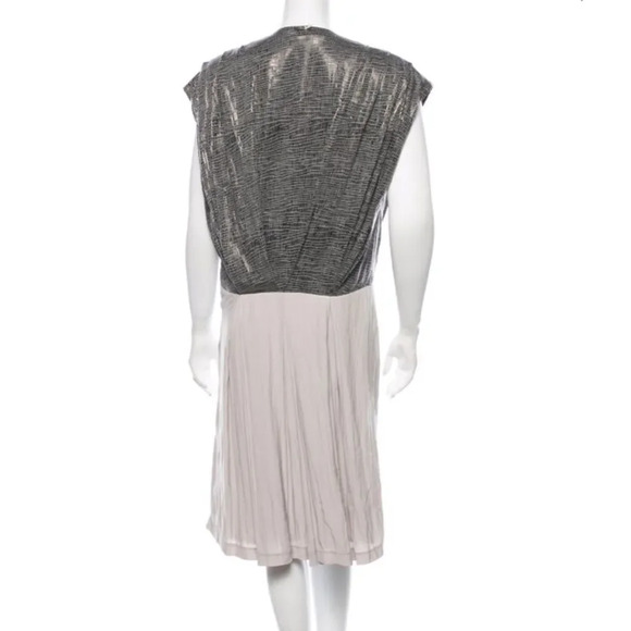 VPL Gray midi Flexi Foil Wrap Dress - Picture 3 of 4